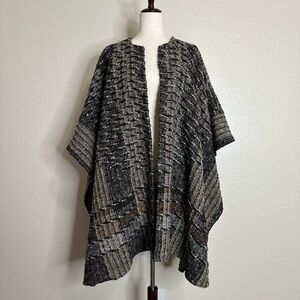 Studio Donegal Ireland Vintage Pure New Wool Poncho, Size XL